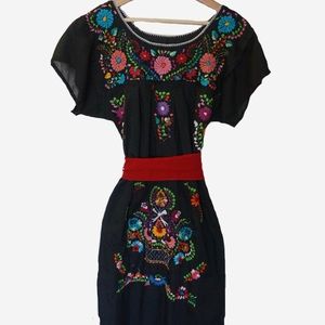Mexican embroidered dress.